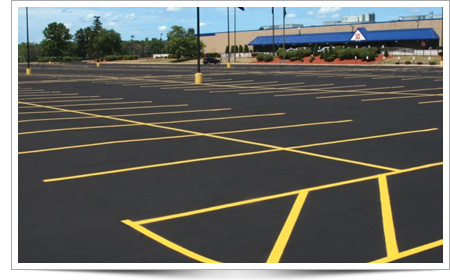 asphalt parking lot